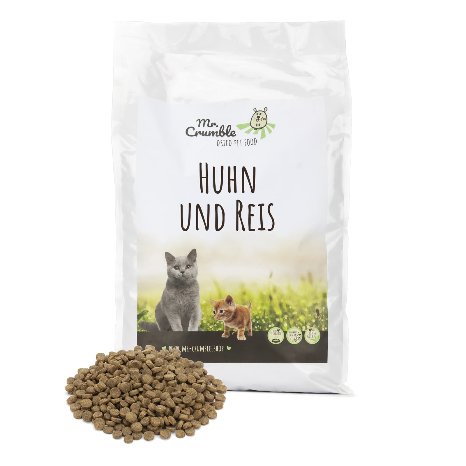 Mr-Crumble-MCK694005-Katzen-Trockenfutter-Huhn-Reis-Sack-mit-Futter