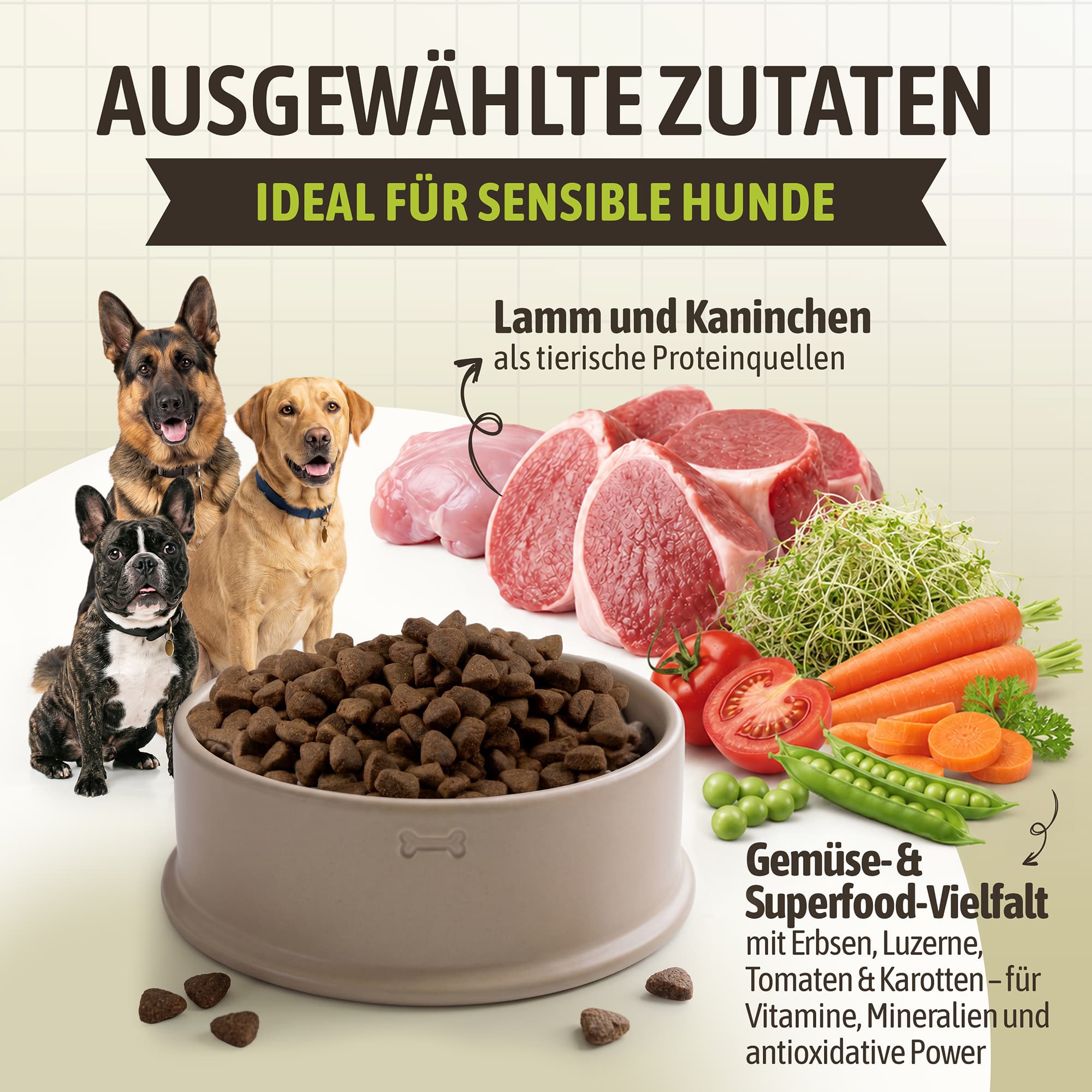Lamm und Kaninchen getreidefrei