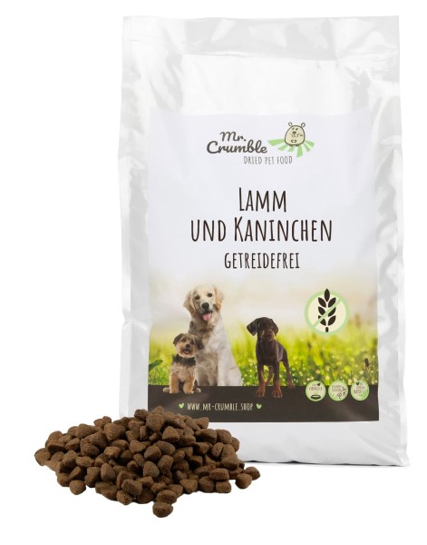 Hundefutter getreidefrei mit Lamm und Kaninchen